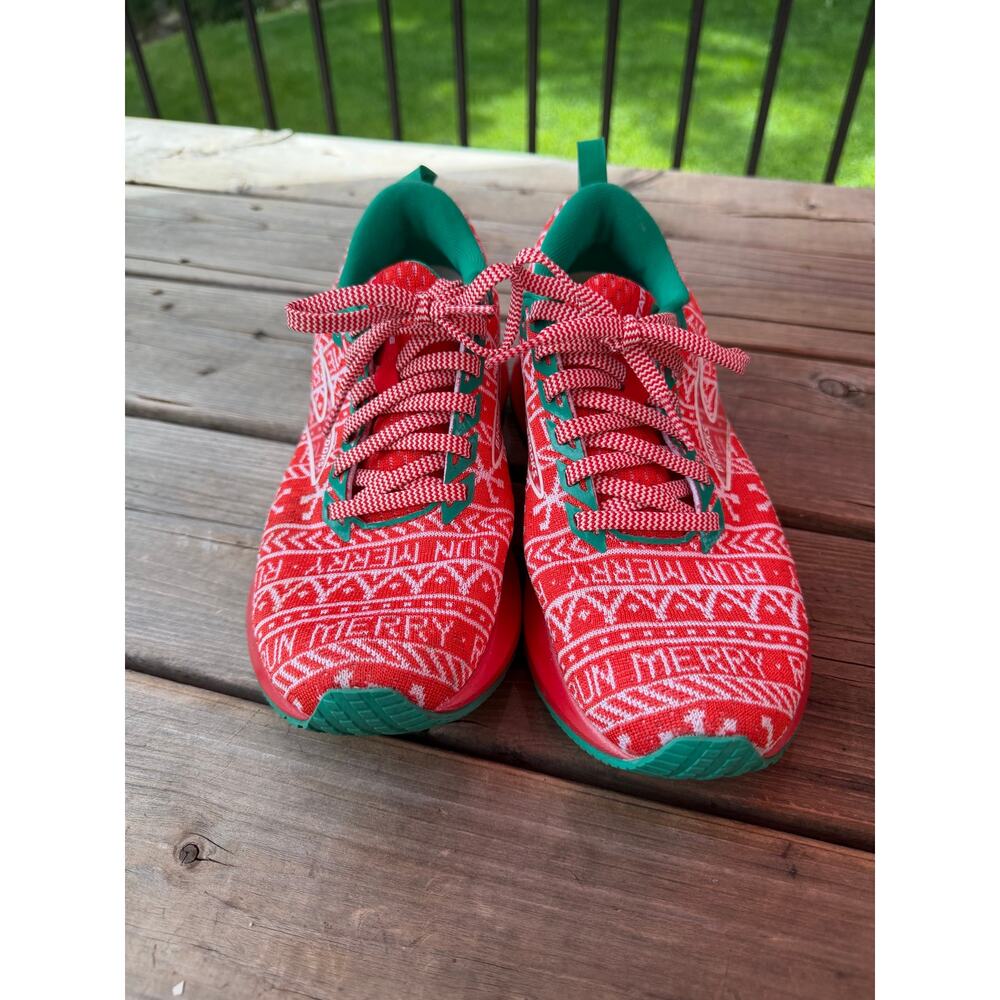 Brooks red and green Brooks Levitate 5 Run Merry running sneakers woman’s 7.5 - Picture 2 of 5